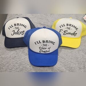 Womens Snapback Trucker "Ill Bring The..."‎ Hat Bundle!